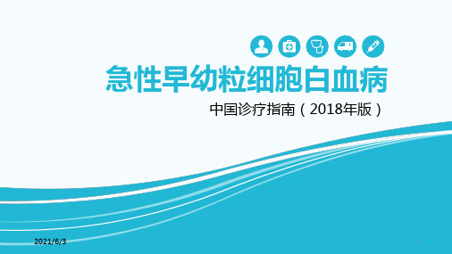 中国2018版急性早幼粒细胞白血病诊疗指南