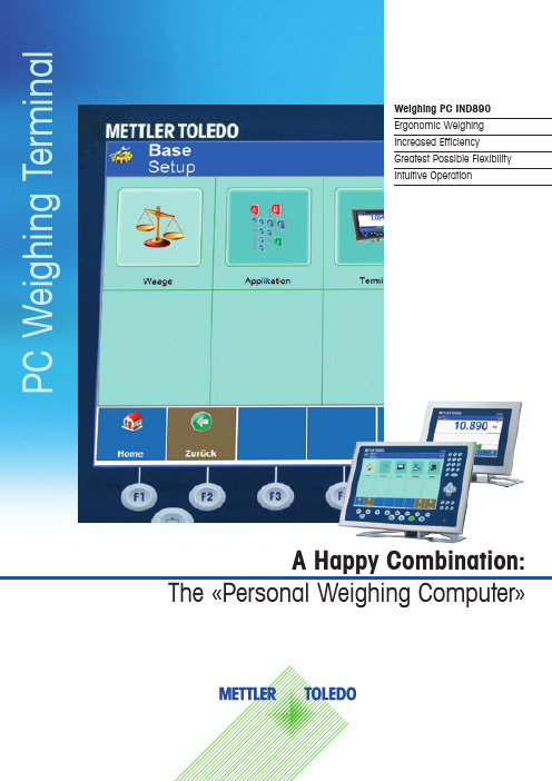 Mettler Toledo IND890 PC Weighing Terminal说明书