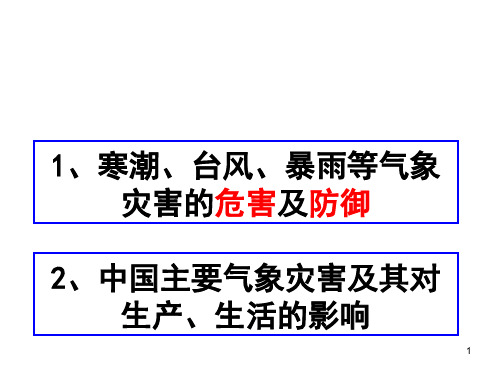 气象灾害PPT演示课件