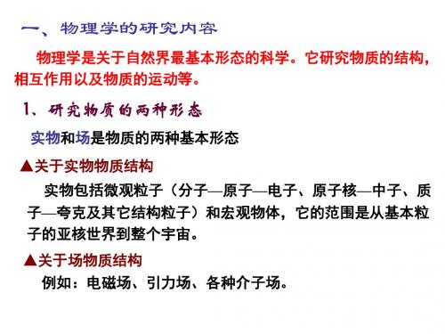 大学物理-第一篇-第一章名师优质资料