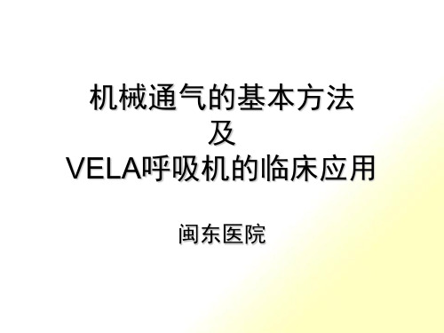 VELA呼吸机