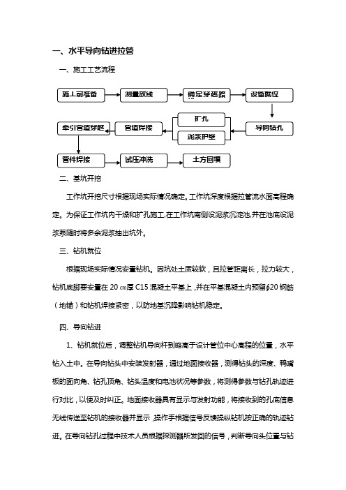 水平导向钻进拉管