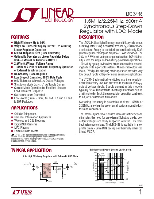 LINEAR TECHNOLOGY LTC3448 说明书