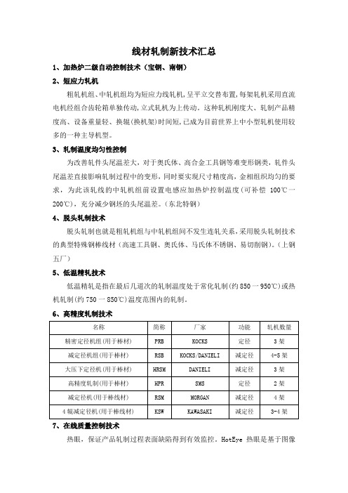 线材轧制新工艺