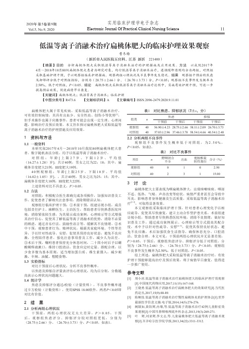 低温等离子消融术治疗扁桃体肥大的临床护理效果观察