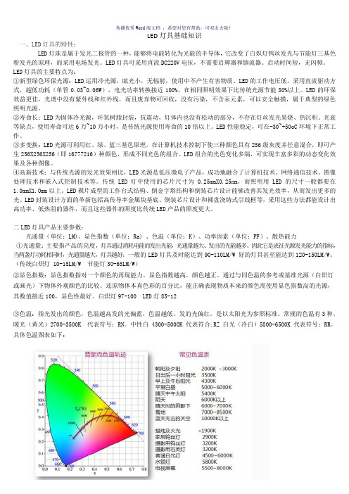 LED灯具基础知识