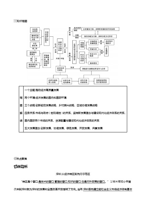 山西版高考一轮复习第四单元发展社会主义市抄济单元总结提升教案政治