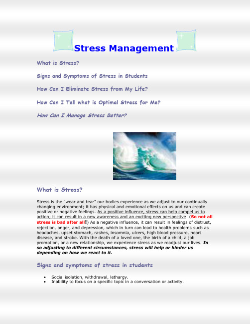 Stress Management