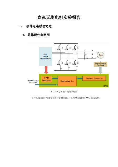 上海交大 运动控制 直流无刷电机实验报告 2013