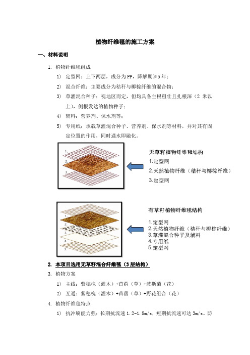 植物纤维毯的施工方案