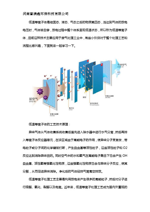 低温等离子废气处理工艺