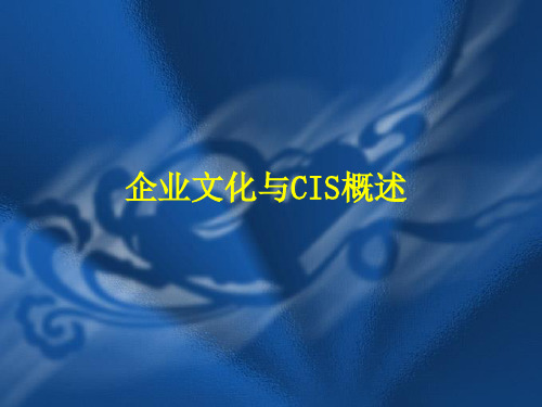 企业文化与CIS概述.