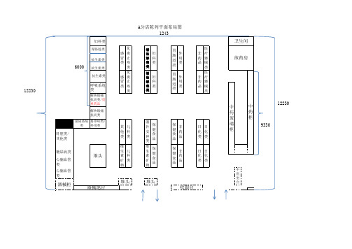 零售药店陈列平面布局图(经典)