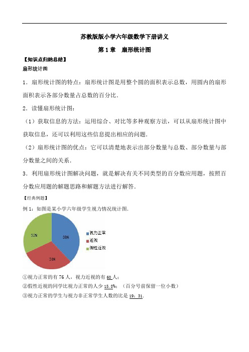 第1章 扇形统计图 苏教版(含解析)