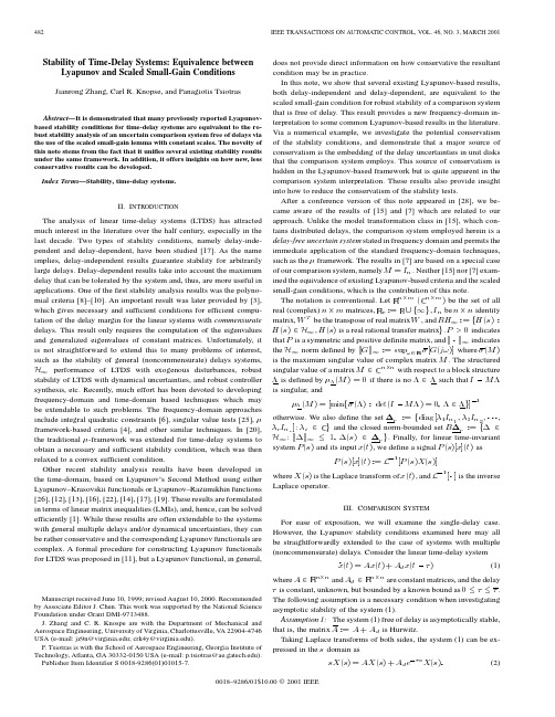 Stability of Time-Delay Systems Equivalence between Lyapunov and Scaled Small-Gain Conditio