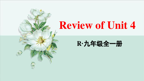 2024九年级人教英语全一册课件精细版Review of Unit 4