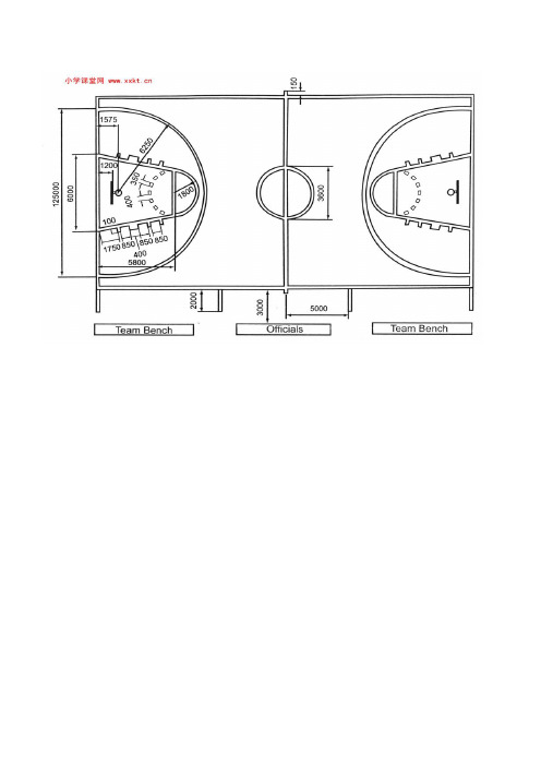 篮球场地图纸、平面图、介绍说课讲解