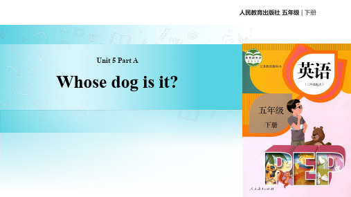 人教PEP版英语五年级下册Unit 5 Whose dog is it Part A第三课时Let’s spell课件