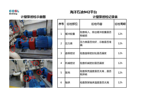 平台设备巡检示意图-计量泵