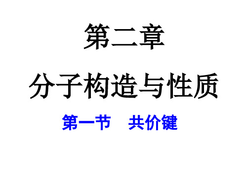 化学选修3共价键示范课