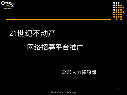 网络招募平台推广方案(ppt35张)