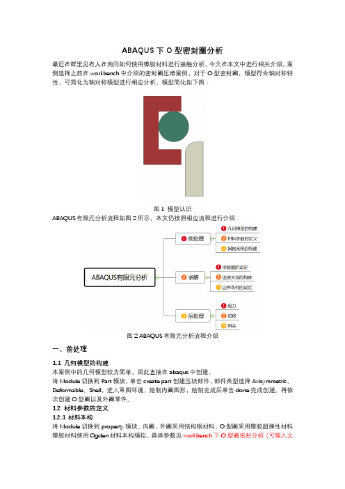 ABAQUS下O型密封圈分析