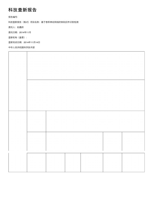 科技查新报告