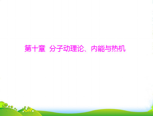 广东省中考物理复习 第十章 分子动理论、内能与热机课件