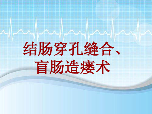 手术讲解模板：结肠穿孔缝合、盲肠造瘘术