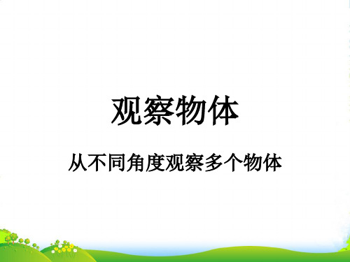 苏教版(202X秋)二年级数学上册《观察物体》公开课课件