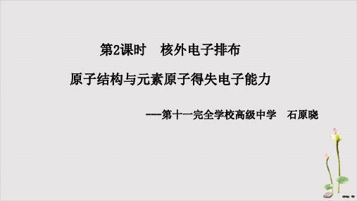 第一节原子结构与元素性质第二课时核外电子排布课件高一化学鲁科版必修第二册