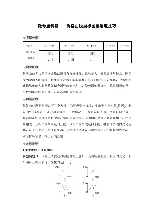 微专题讲座1 价格曲线 坐标图题解题技巧.doc