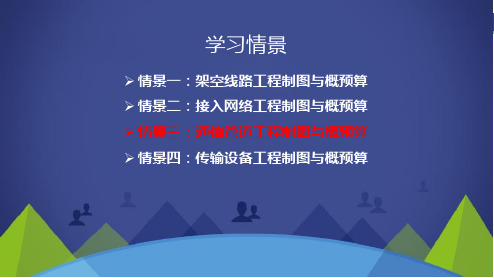通信工程制图与概预算课件项目3-5通信管道工程概预算软件编制
