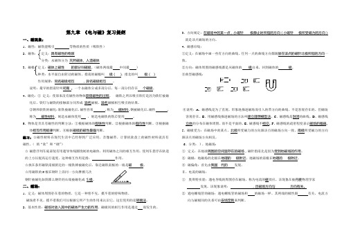 第九章   复习提纲