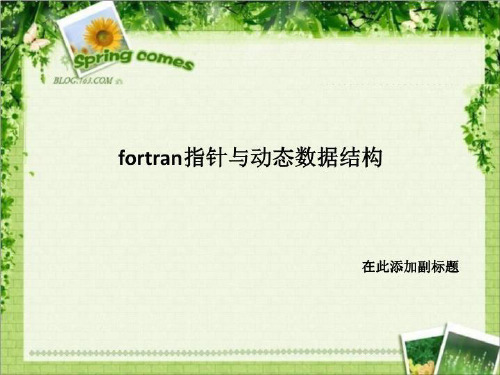 fortran指针与动态数据结构