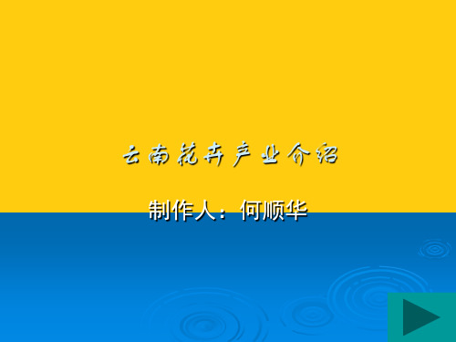 云南花卉产业介绍ppt实用资料