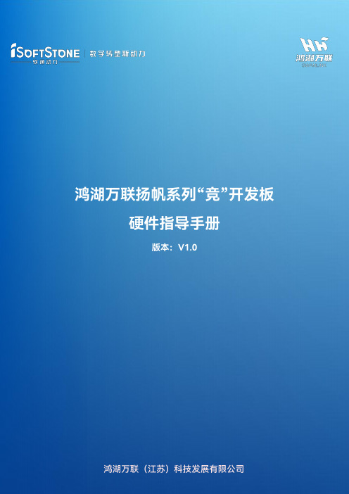 鸿湖万联扬帆系列“竞”开发板硬件指导手册说明书