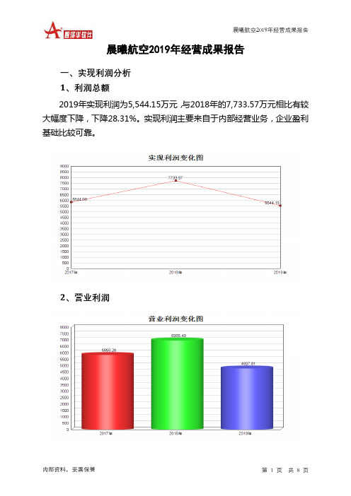 晨曦航空2019年经营成果报告