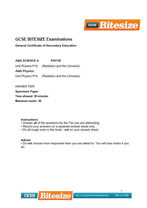 GCSE BITESIZE Examinations