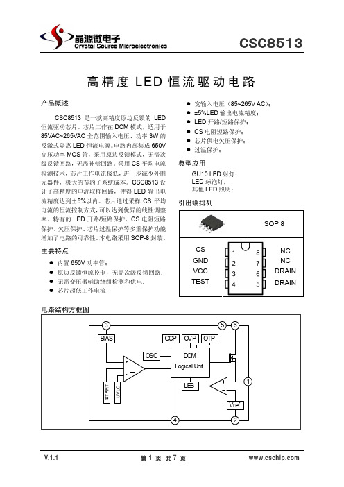 CSC8513晶源微科技