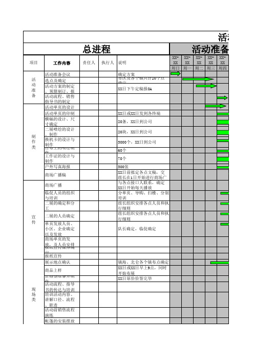 活动进度推进表(样表)