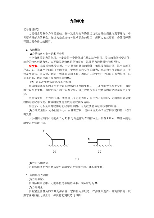 力的概念