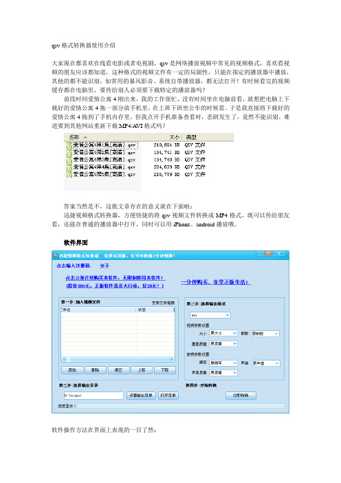 qsv格式转换器使用介绍