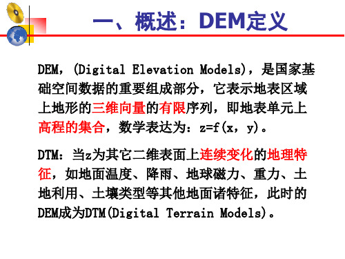 DEM数字高程模型