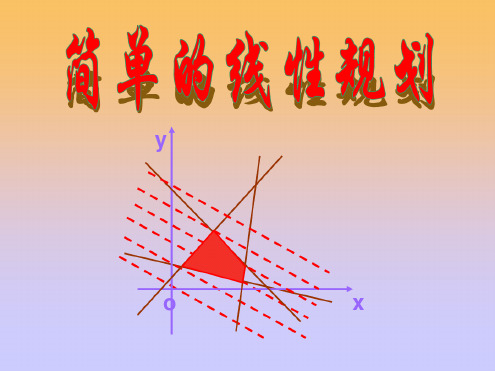 第2课简单线性规划