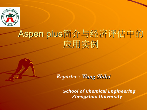 Aspen plus简介与经济评估中的应用实例