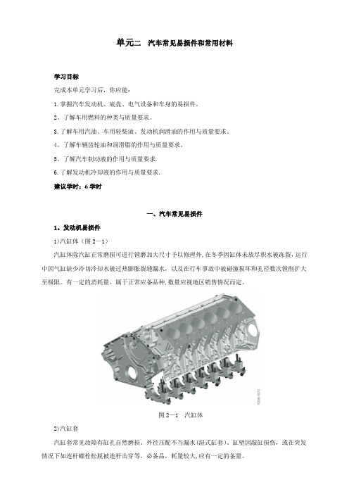 汽车配件管理XXXX二汽车常见易损件和常用材料