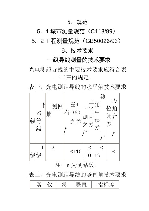 一级导线测量施测方法