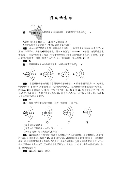 2021年中考化学专题复习热点题型解读：3结构示意图(word版,含答案与解析)