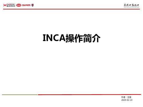 INCA操作简介20200223